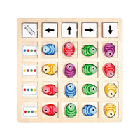 Montessori Wooden Board Game – Educational Logic & Color Toy for Kids - BIG FRENCHIES