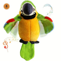 Talking Macaw Parrot Plush – Repeat & Speak Electronic Stuffed Toy