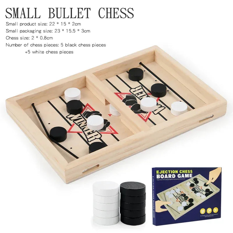 Wooden Bouncing Chess Tabletop Game – Parent-Child Interactive Toy - BIG FRENCHIES