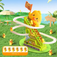 Stair Climbing Ducks Toy with Flashing Lights & Music - BIG FRENCHIES