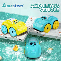 Amphibious Baby Bath Car Toy – Floating Wind-Up Swimming Car - BIG FRENCHIES