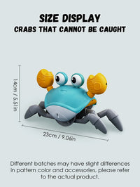 Auto-Sensing Escape Crab Toy – Crawling Baby Obstacle Avoiding Pet - BIG FRENCHIES