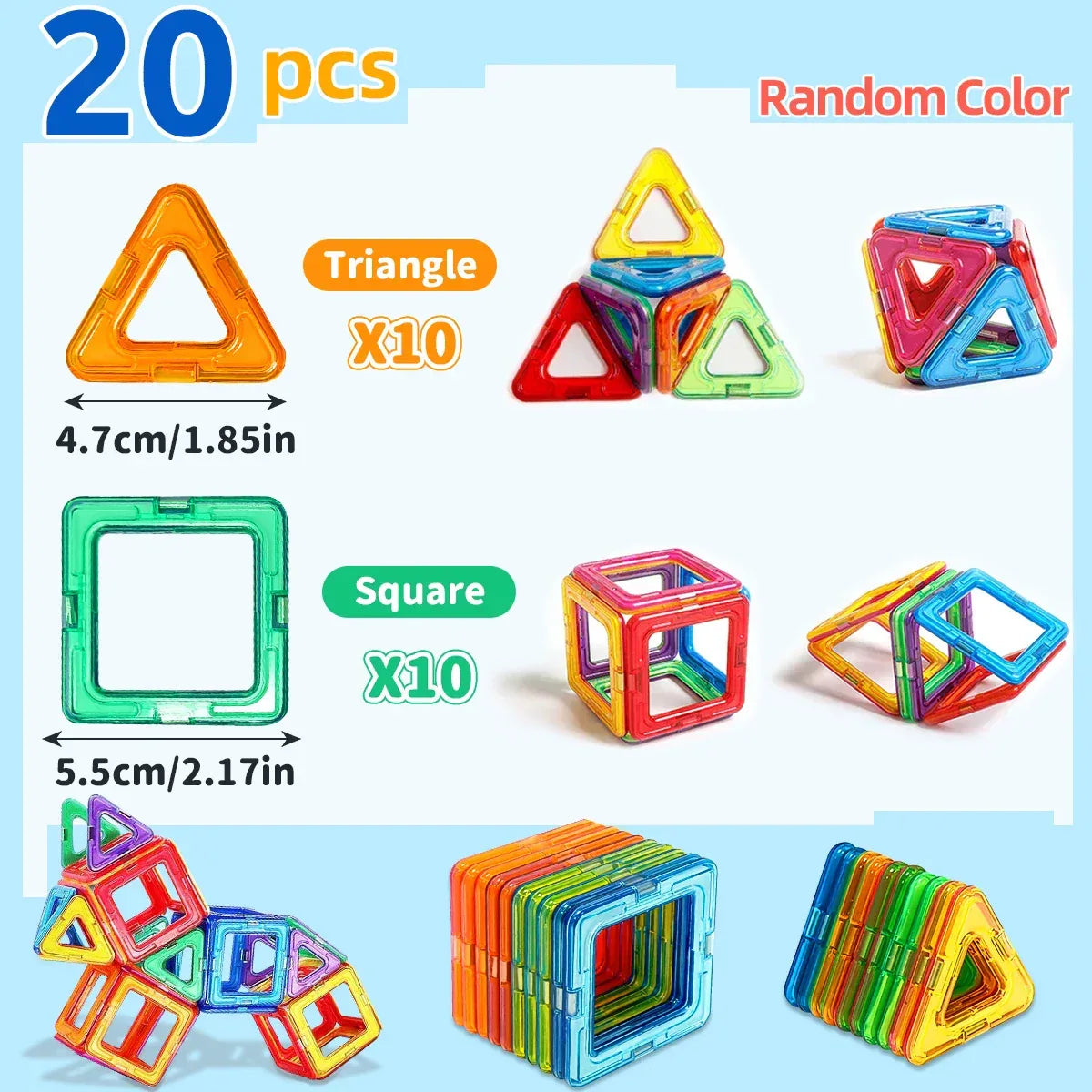 Magnetic Building Blocks for Kids – STEM Construction Learning Toy - BIG FRENCHIES