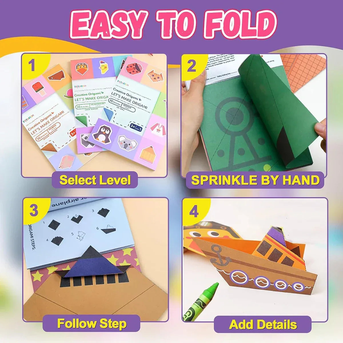 Origami Kit for Kids – 30/96 Sheets Paper Craft & DIY Art Set - BIG FRENCHIES
