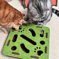 Interactive Cat Puzzle Toy – Felt Maze Box with Bell Balls