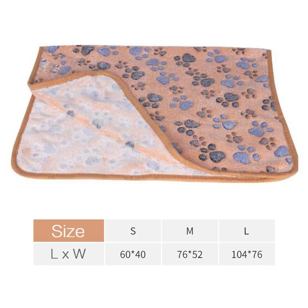 Soft Fluffy Pet Blanket – Cute Cartoon Pattern - BIG FRENCHIES
