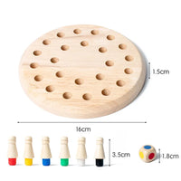 Wooden Memory Match Stick Chess Game – Montessori Learning Toy - BIG FRENCHIES