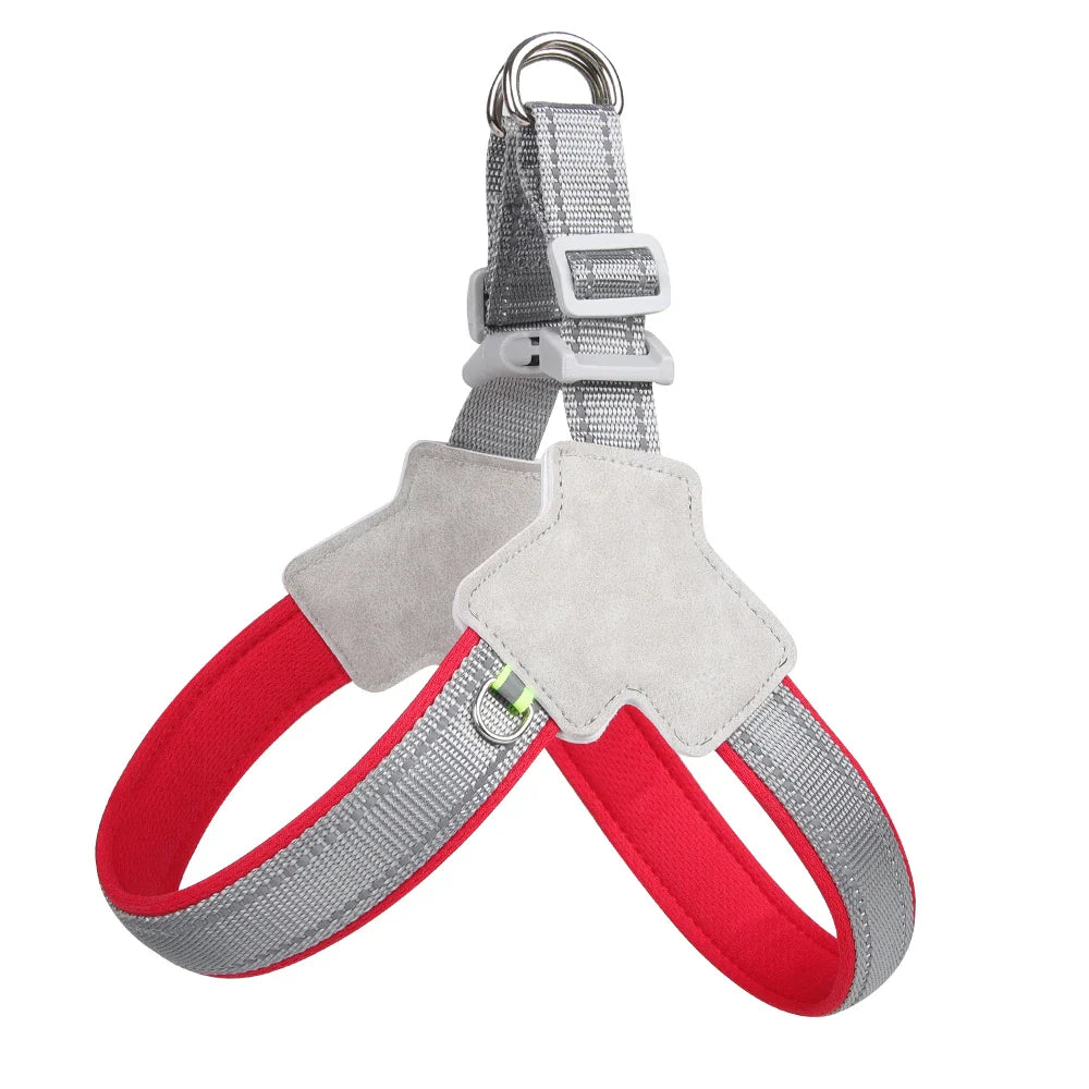 Reflective No-Pull Dog Harness – Adjustable Vest for Small & Medium Dogs - BIG FRENCHIES