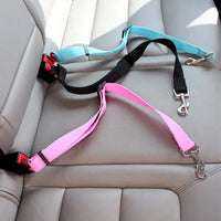 Pet Car Seat Belt Harness – Adjustable Safety Clip for Dogs & Cats - BIG FRENCHIES