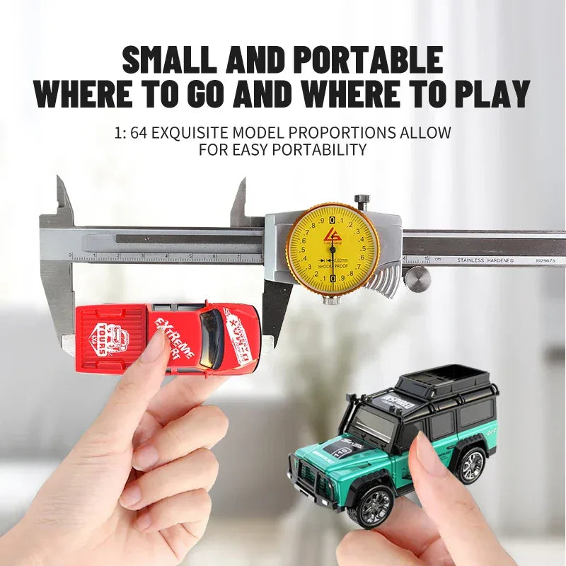 6601Green RC Car MINI Alloy 1/64 Remote Control Toy for Kids - BIG FRENCHIES