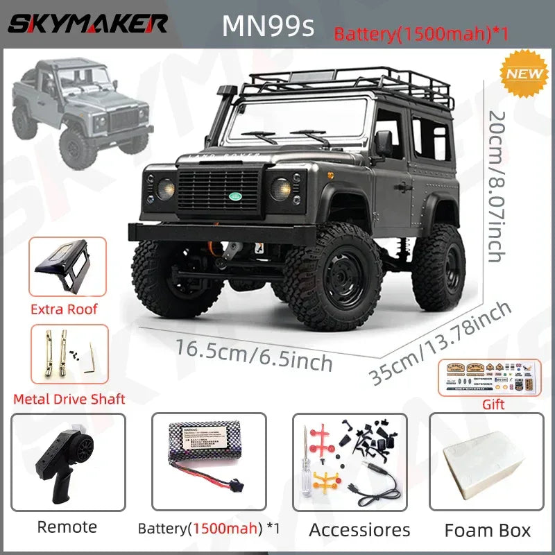 1:12 RC Car MN99s MN98 4WD Rock Crawler Remote Control Truck Toy - BIG FRENCHIES