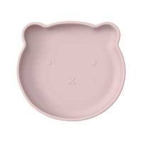 Silicone Baby Dishes Suction Plate Cartoon Bear Shape Tableware