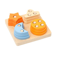 Montessori Wooden Building Blocks – Educational Color & Shape Toy - BIG FRENCHIES
