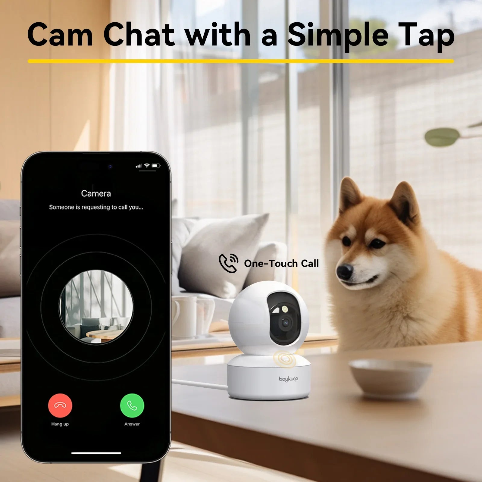 BoyKeep Smart Camera 2K WiFi Indoor Security - BIG FRENCHIES