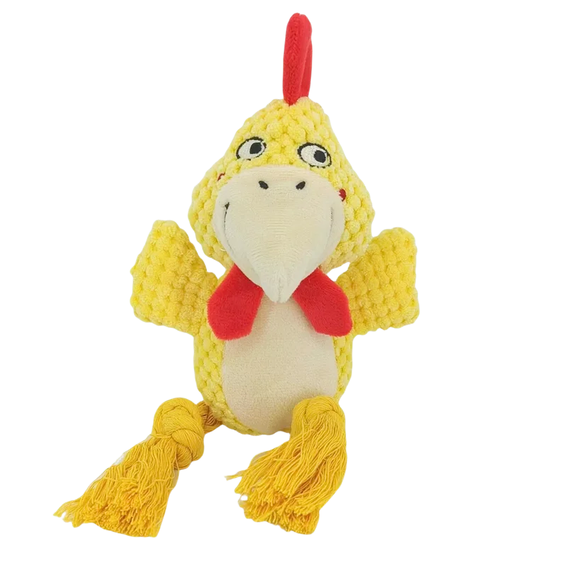 Stuffed Raw Small Joint Dog Chew Toy – Plush, Durable & Squeaky - BIG FRENCHIES