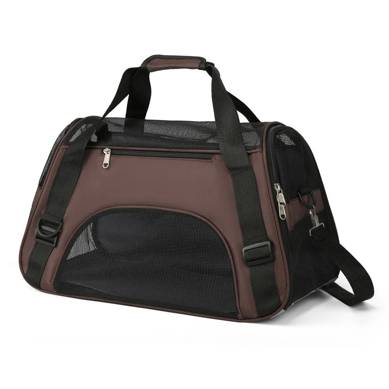 Portable Cat & Dog Carrier Bag – Foldable Breathable Travel Handbag - BIG FRENCHIES