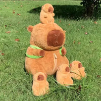 Capybara Plush Toy Set – Mommy with 4 Little Capibara Plush Dolls - BIG FRENCHIES
