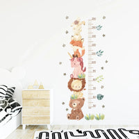 Watercolor Cartoon Animals Wall Stickers