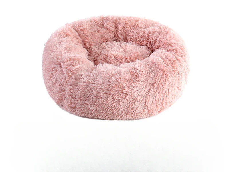 Round pet bed for anxious pets - Plush and calming - BIG FRENCHIES