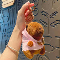 Cute Capybara Plush Toy – Hoodie with Wings Stuffed Animal Doll