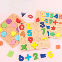 Wooden Alphabet & Number Puzzle | Montessori Learning Toy for Kids - BIG FRENCHIES