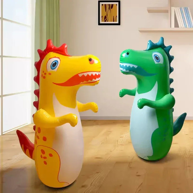 Inflatable Dinosaur Punching Bag Tumbler Kids Boxing Toy - BIG FRENCHIES