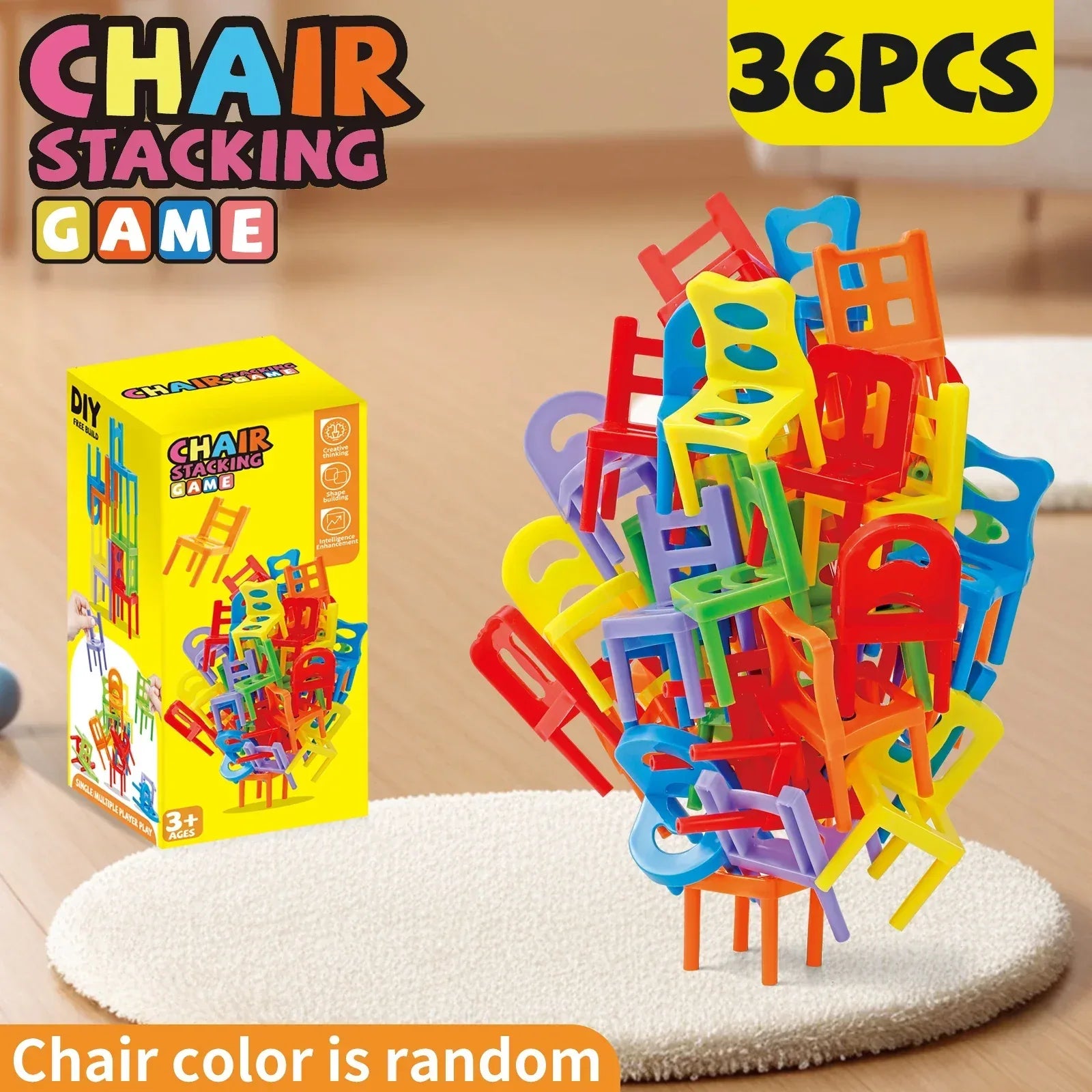 Stacking Chair Game – Educational Balance & Building Toy Set - BIG FRENCHIES