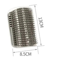 Cat Corner Brush Comb Massager with Catnip – Self-Grooming Wall Arch Scratcher & Hair Removal Tool for Cats