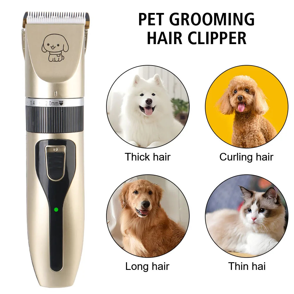 Pet Hair Clipper Grooming Trimmer Set – Professional Cordless Clippers - BIG FRENCHIES