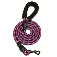 Reflective Dog Leash – Heavy Duty Traction Rope with Padded Handle for Strong Dogs