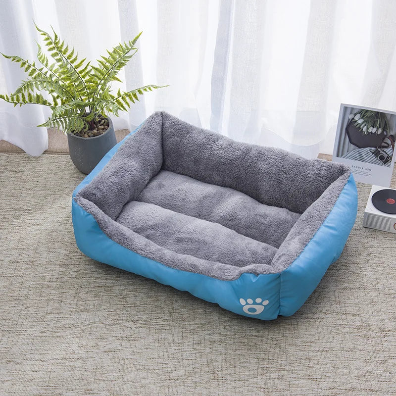 Color Square Winter Warm Pet Bed – Dog & Cat House - BIG FRENCHIES