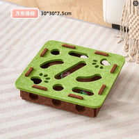 Cat Fun Box – Interactive Puzzle Toy for Indoor Cats, Scratching & Digging Activity Box with Bell Balls - BIG FRENCHIES