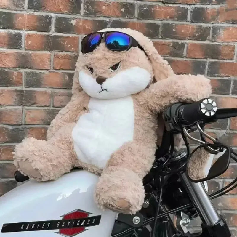 Large Angry Rabbit Plush Toy – Cute Kawaii Stuffed Animal Doll – BIG ...