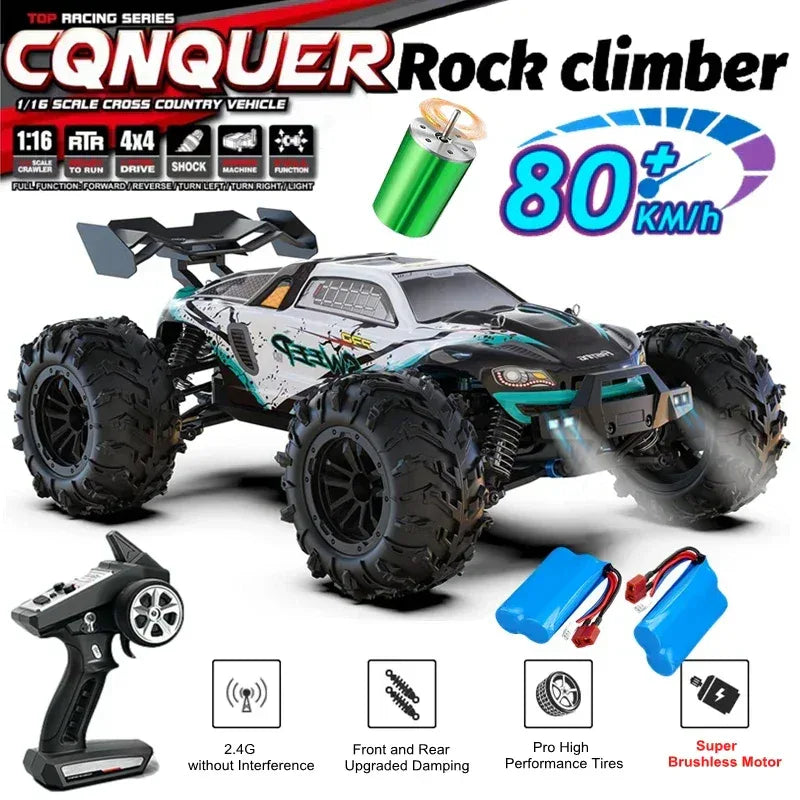 4WD Remote Control Car High-Speed 50-80KM/H Off-Road Buggy Truck - BIG FRENCHIES