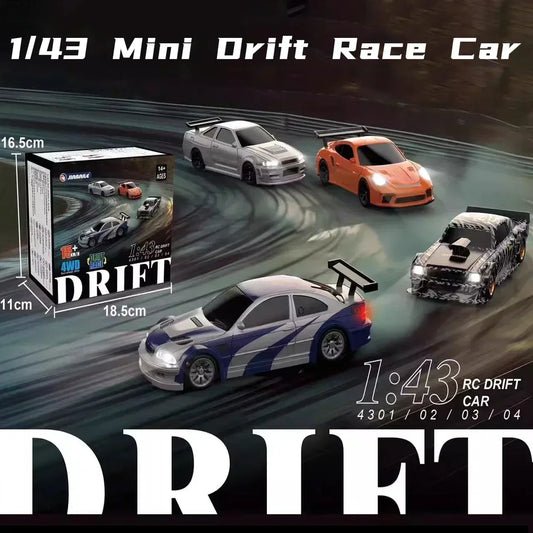 2.4G RC Drift Car 1/43 4WD Remote Control Mini Racing Car Toy - BIG FRENCHIES