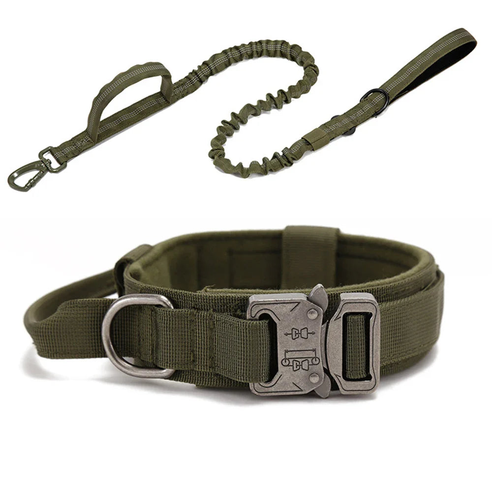 Durable Nylon Dog Collar with Reflective Leash Set - BIG FRENCHIES