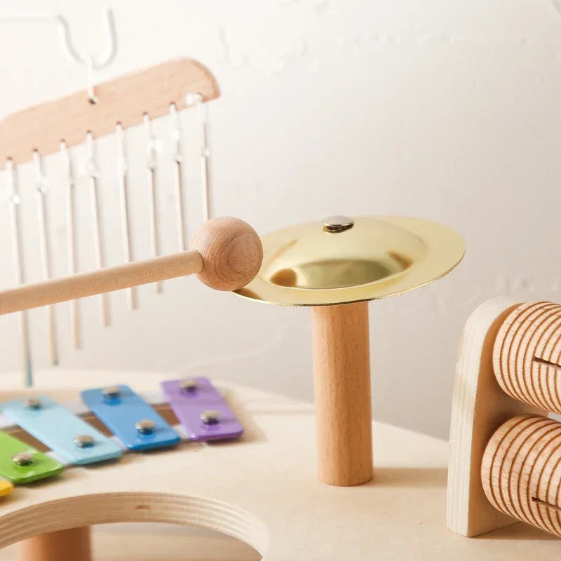 Wooden Montessori Baby Musical Toy Xylophone & Aeolian Bells - BIG FRENCHIES