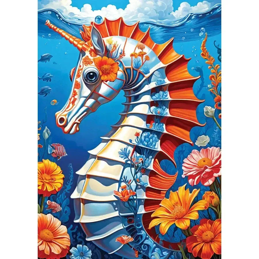 Sea Horse 1000 Piece Jigsaw Puzzle Enjoy - BIG FRENCHIES