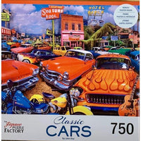 Sea Surf Drive In Classic Cars 750 Piece Jigsaw Puzzle Leap Year