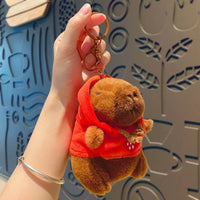 Cute Capybara Plush Toy – Hoodie with Wings Stuffed Animal Doll