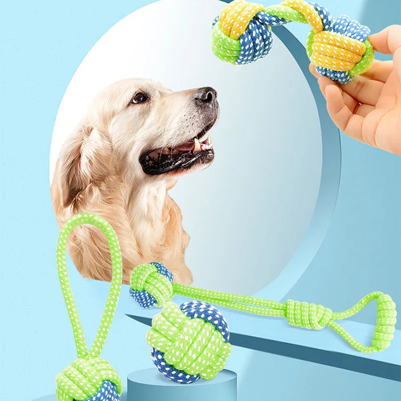 Interactive Cotton Rope Dog Toys for Puppies & Adults - BIG FRENCHIES