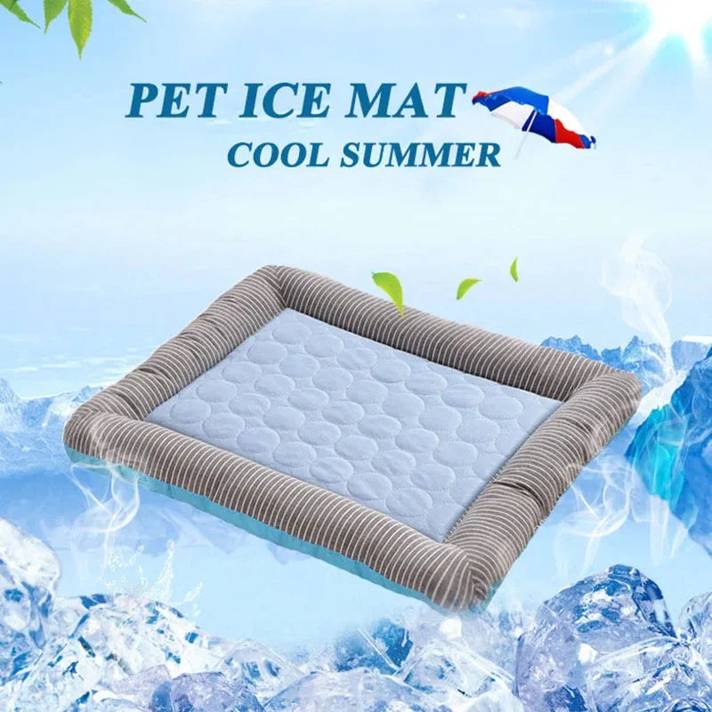 Cooling Pad Bed for Pets – Summer Ice Silk Mat - BIG FRENCHIES