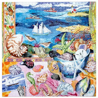 Seashells by the Shore 1000 Piece Jigsaw Puzzle eeBoo - BIG FRENCHIES