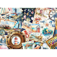Seashore Sketchbook 1000 Piece Jigsaw Puzzle Cobble Hill - BIG FRENCHIES