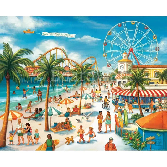 Seaside Carnival 210 Piece Jigsaw Puzzle Boardwalk - BIG FRENCHIES