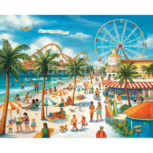 Seaside Carnival 500 Piece Jigsaw Puzzle Boardwalk