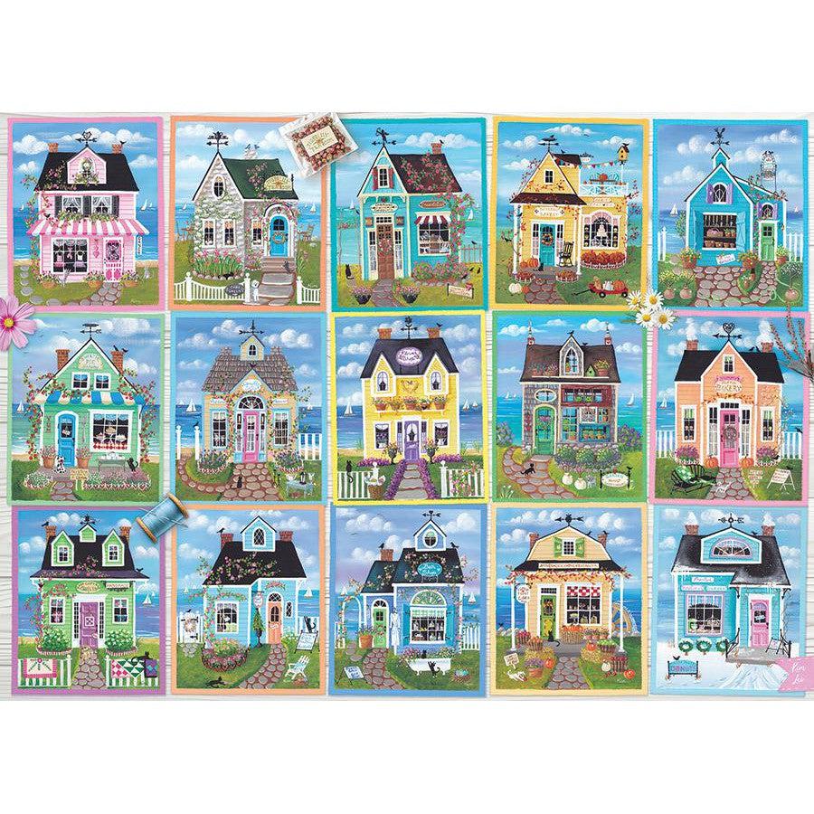 Seaside Shops 1000 Piece Jigsaw Puzzle Cobble Hill