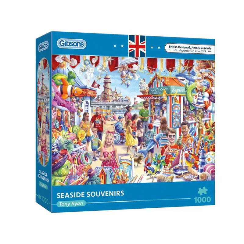 Seaside Souvenirs 1000 Piece Jigsaw Puzzle Gibsons - BIG FRENCHIES
