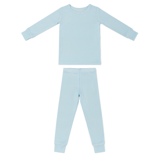 Seaside Stripe Bamboo Toddler Pajama Set - BIG FRENCHIES