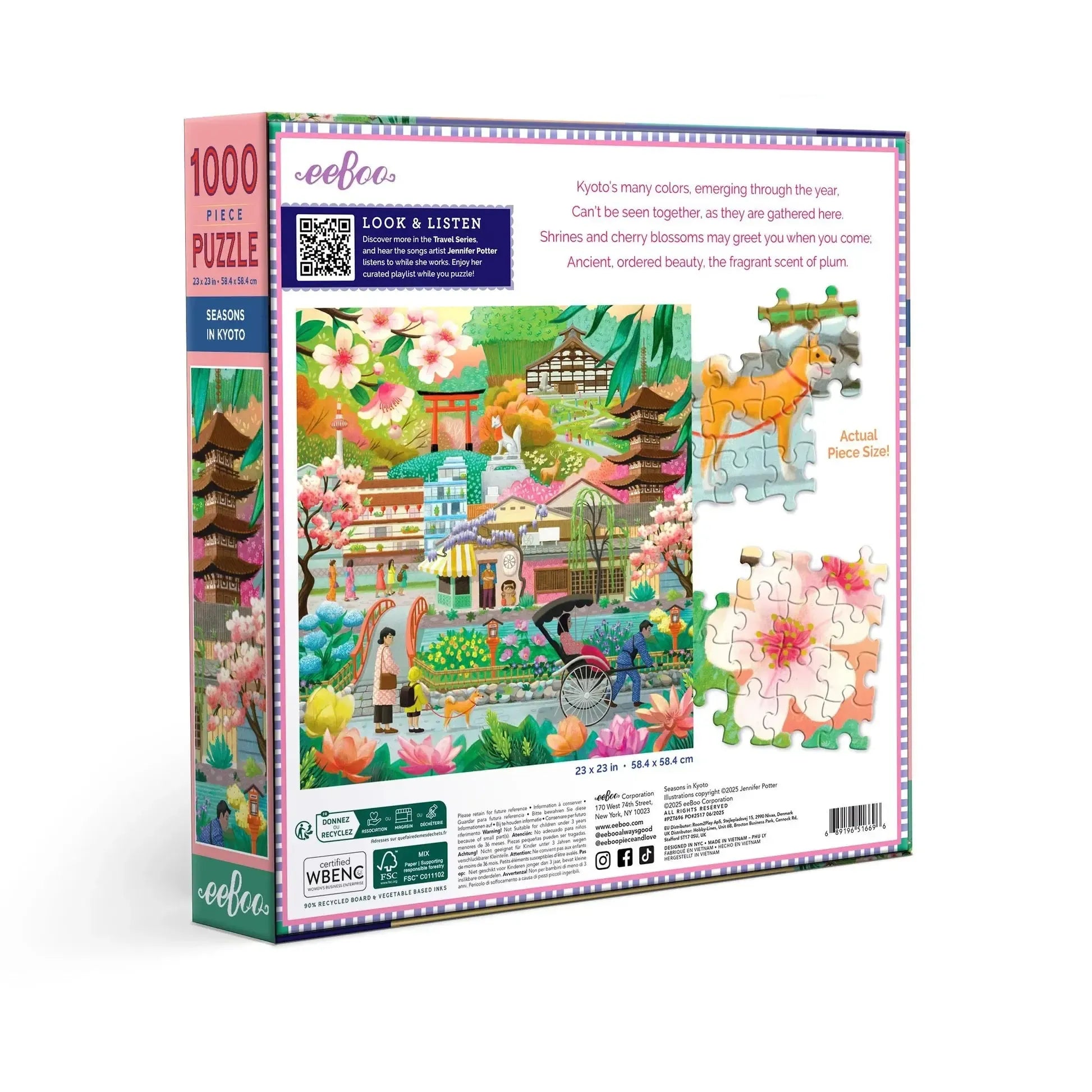 Seasons in Kyoto 1000 Piece Jigsaw Puzzle eeBoo